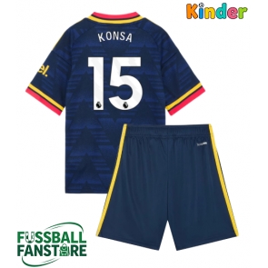 Arsenal Ezri Konsa #15 Replik Auswärtstrikot Kinder 2026-27 Kurzarm (+ Kurze Hosen)